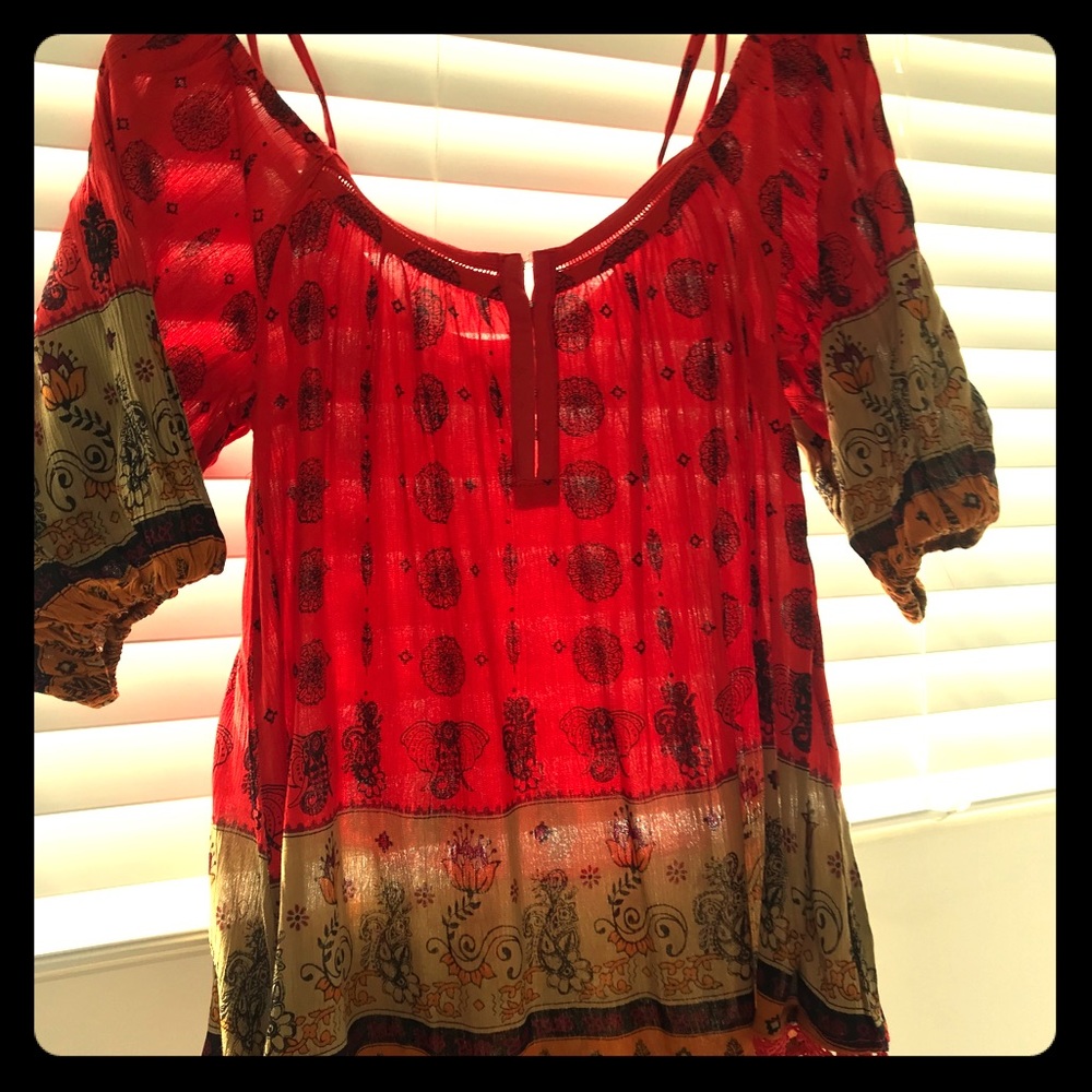 Darling bohemian style shirt.